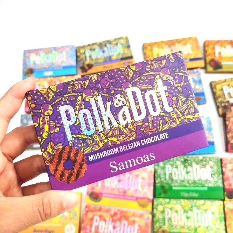 PolkaDot Chocolate Bar Packaging Boxes | 20 Flavors